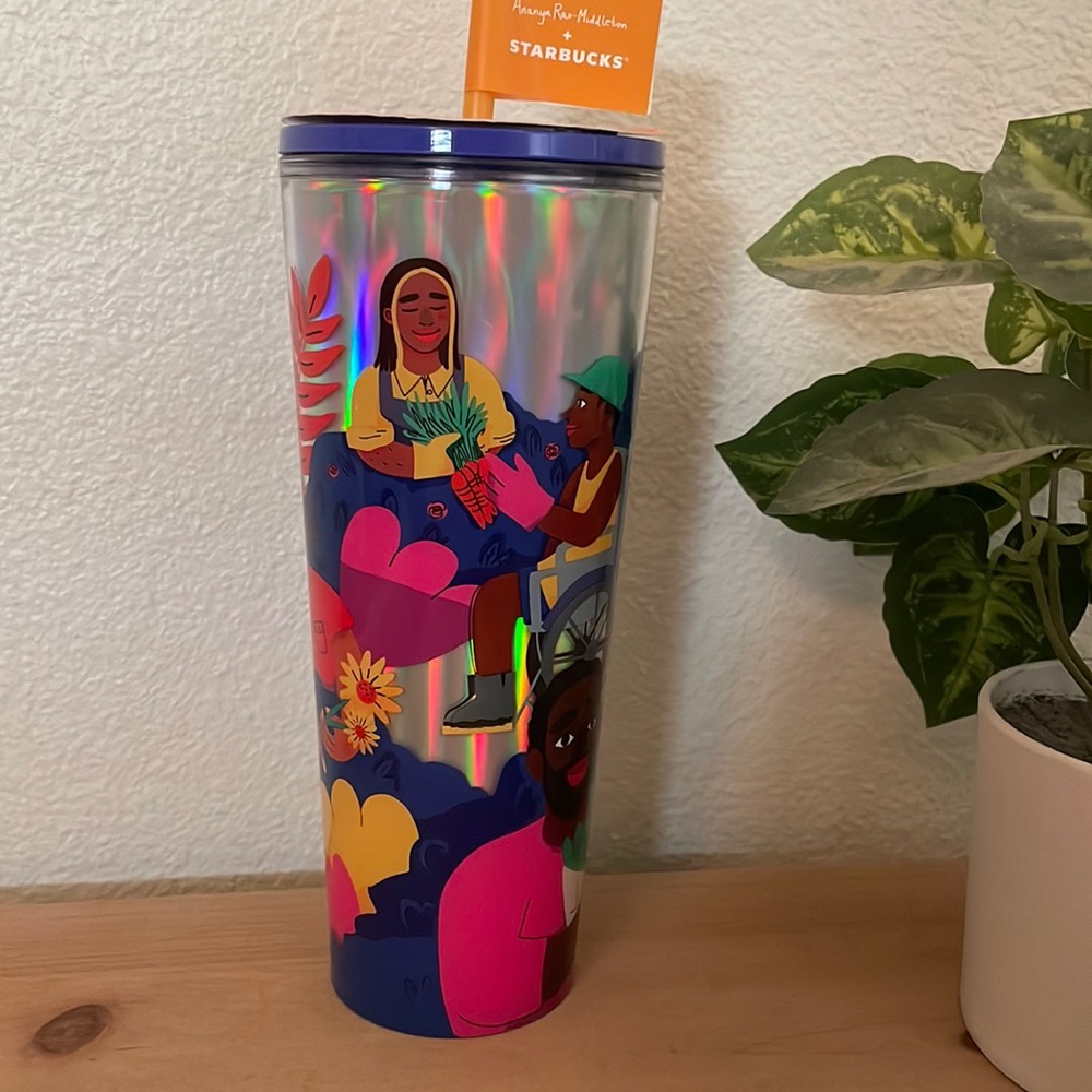Starbucks Ananya Rao-Middleton cold cup tumbler 24oz